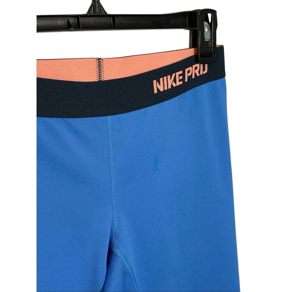 Nike Pro DriFit Capri leggings in sky blue - M - Picture 2 of 8
